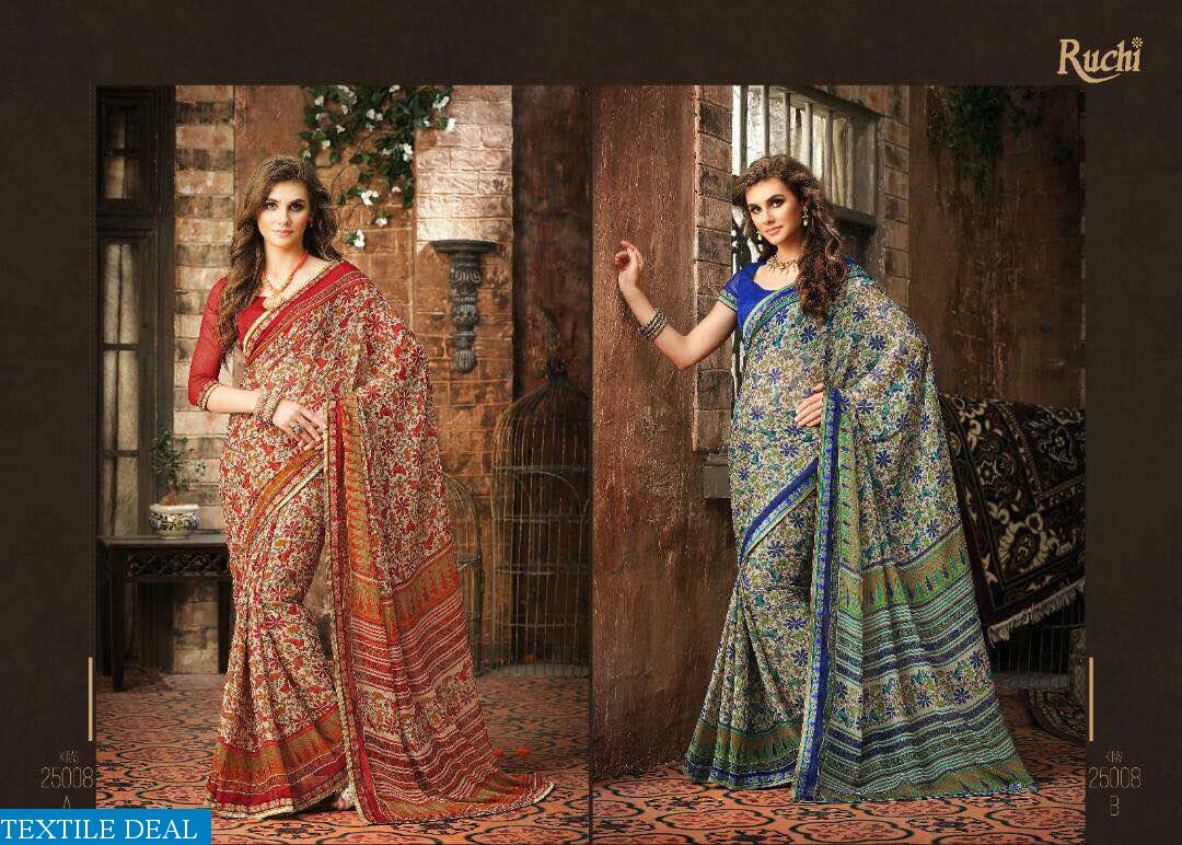 Ruchi chiffon mania vol-5 Wholesale chiffon Saree collection